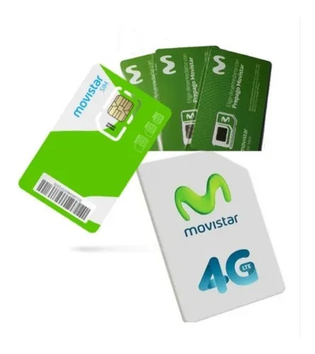 Sim Card Movistar Prepago 4g Los Novedosos