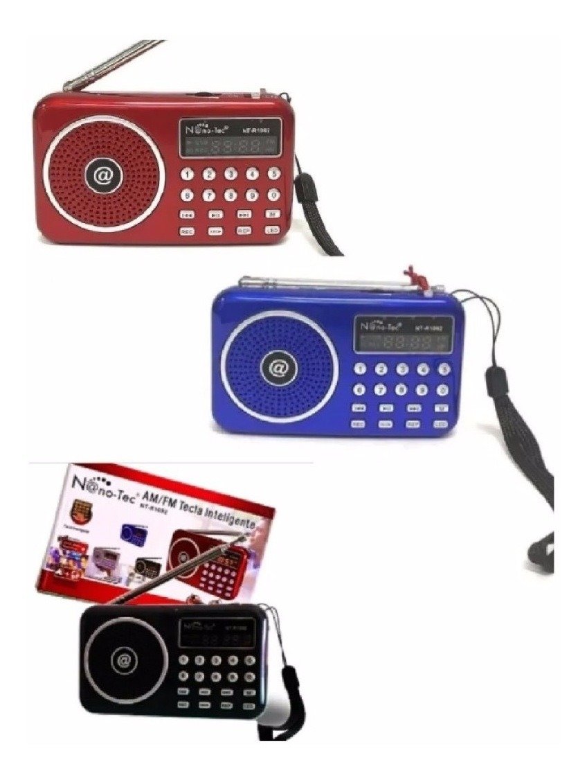 RADIO RECARGABLE PORTÁTIL FM / AM DIGITAL USB