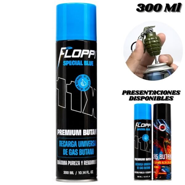 Tanque Pipeta Gas Butano 11x Recarga Soplete Encendedor 300 Ml