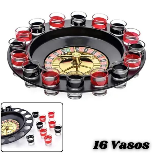 Ruleta De Shots Con Tragos Copas Para Jugar Casino O Penitencia