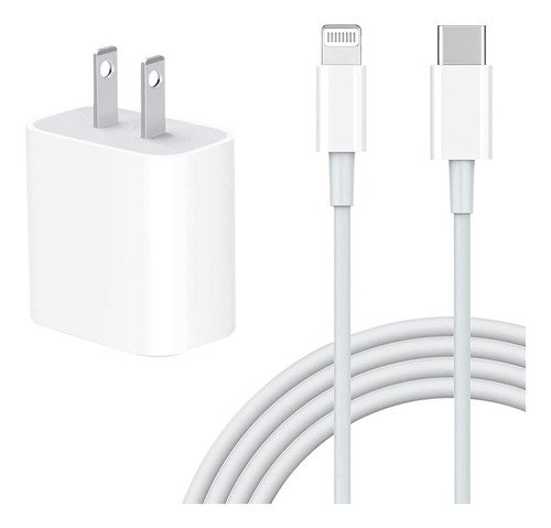 Cargador Apple 20w iPhone 13, 13 pro, 13 pro Max + cable de 2mt - Promart