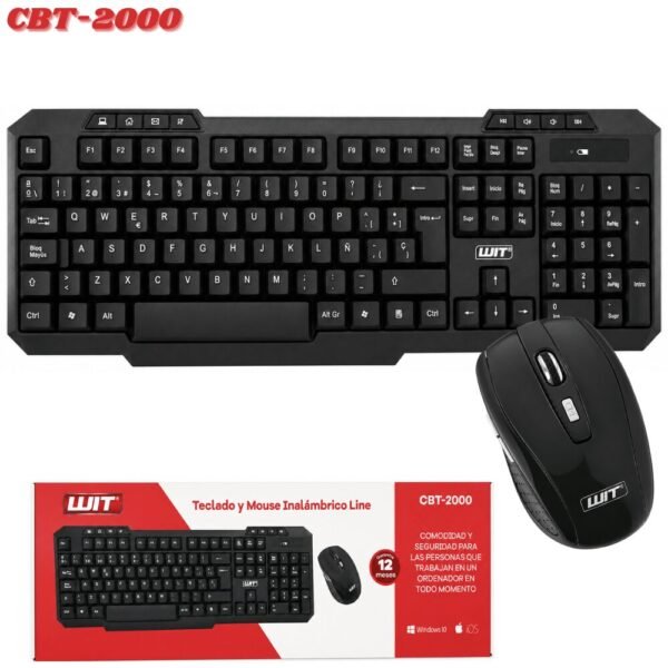 Combo Teclado Y Mouse Inalambrico Wit CBT-2000