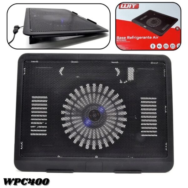 Base Refrigerante Para Portatil Wit Wpc400 1 Ventilador