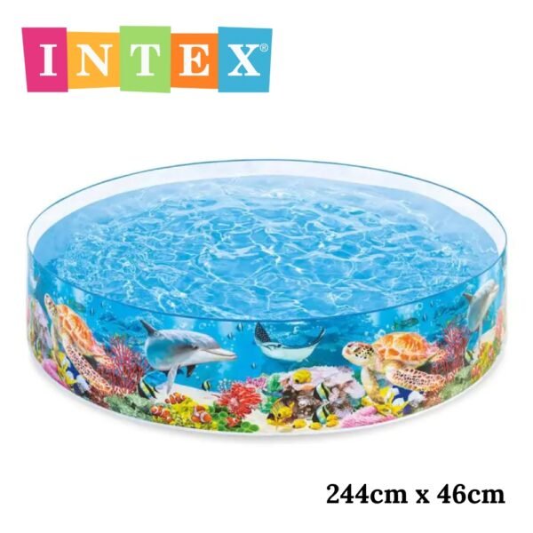 Piscina Rigida Intex Diseño De Océano 2.44 M X 46 Cm