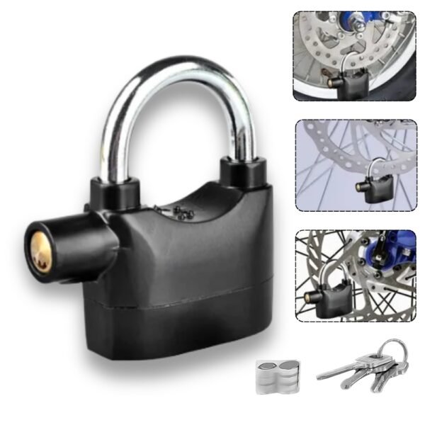 Candado De Seguridad Con Alarma Para Motos Bicicletas