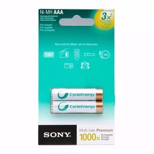 Baterías Recargables AAA Sony