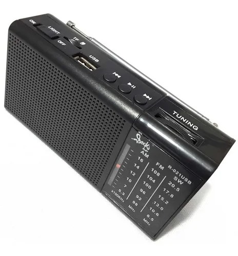 Mini Radio De Bolsillo Fm, Usb, Micro Sd Recargable