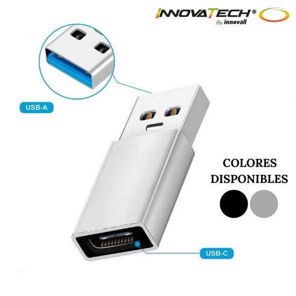 Adaptador Convertidor Otg Usb C Tipo c Hembra A Usb Macho