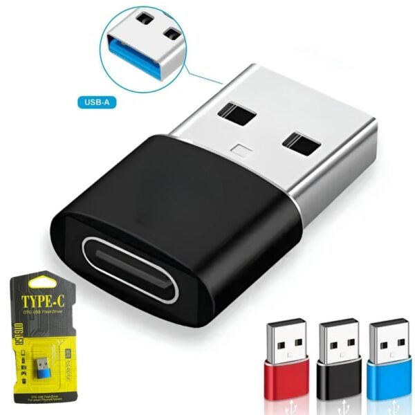 Adaptador Convertidor Otg Usb C Tipo c Hembra A Usb Macho