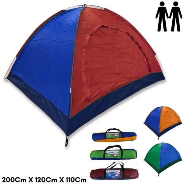 Carpa Camping Impermeable Para 2 Personas Colores