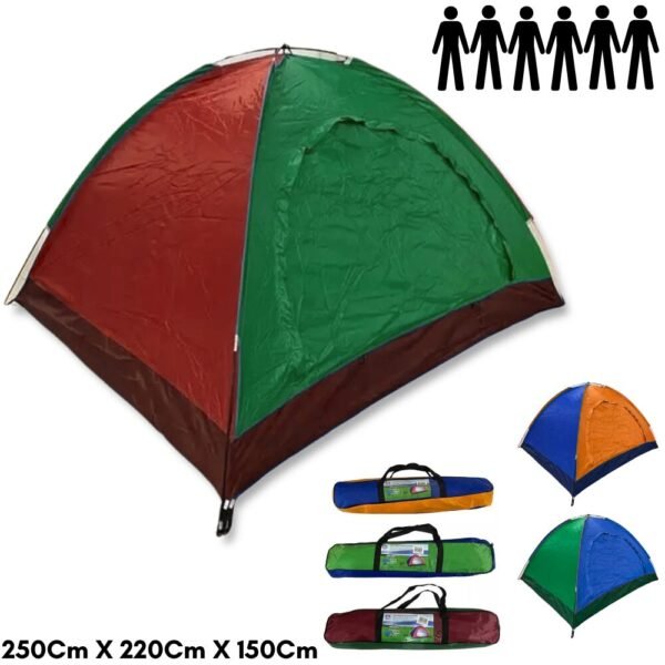 Carpa Camping Impermeable Para 6 Personas Colores