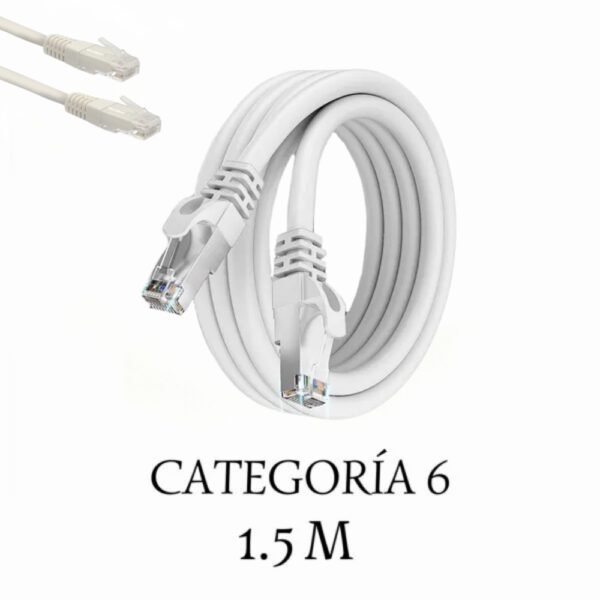 Cable Lan De Internet CAT6E Categoría 6 1.5 Metros Largo  Cable Ethernet Utp 1.5mt