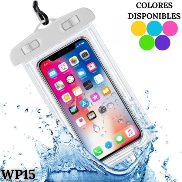 Protector De Agua Bolsa Funda Acuatica Para Celular Sumergible En Agua Wp15