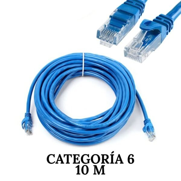 Cable Lan De Internet Cat6e Categoría 6 10 Metros Largo Cable Ethernet Utp 10mt