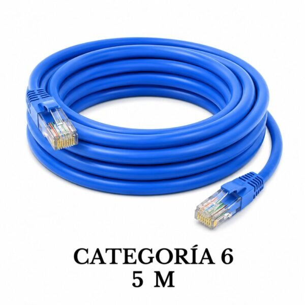 Cable Lan De Internet Cat6e Categoría 6 5 Metros Largo Cable Ethernet Utp 5mt