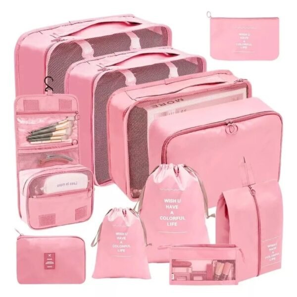 Organizadores De Viaje Multifuncional Kit X 11 Piezas