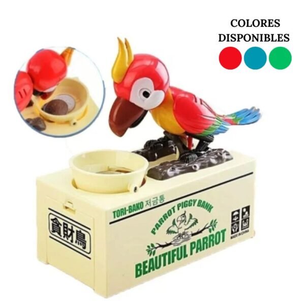Alcancia Electronica Loro Roba Monedas