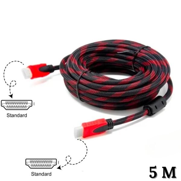 Cable Hdmi A Hdmi 5 Metros Doble Filtro Alta Fidelidad Hdmi