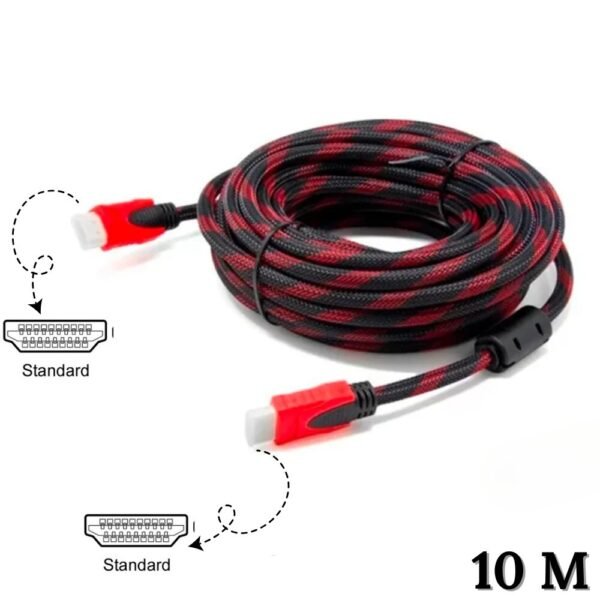 Cable Hdmi A Hdmi 10 Metros Doble Filtro Alta Fidelidad Hdmi