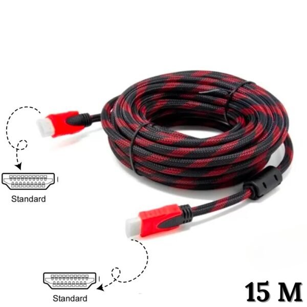Cable Hdmi A Hdmi 15 Metros Doble Filtro Alta Fidelidad Hdmi