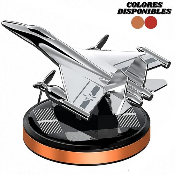 Ambientador Con Panel Solar Para Carro Avion De Guerra