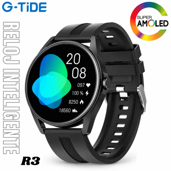 Reloj Inteligente Smartwatch Bluetooth G-tide R3 Negro