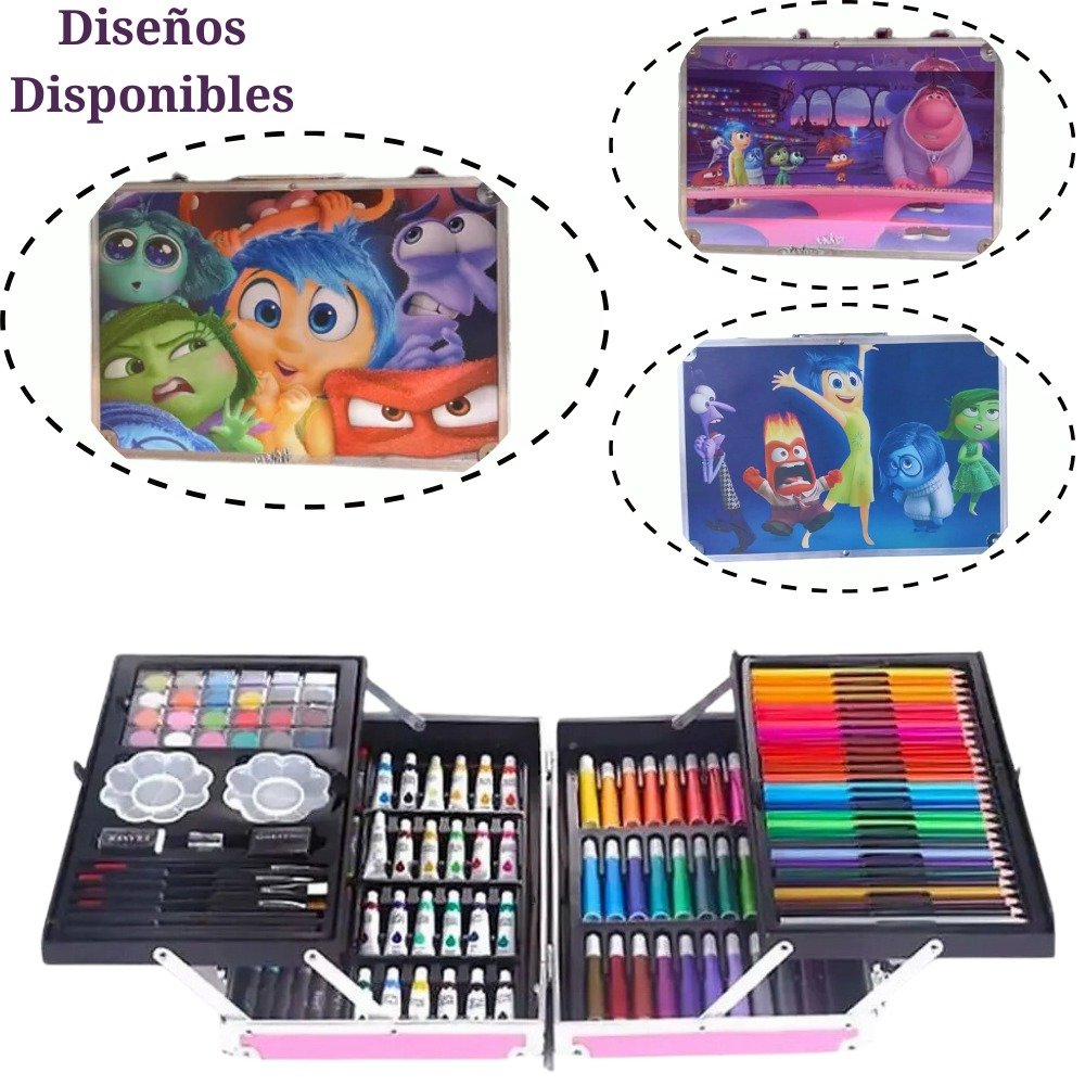 Set Kit De Arte Maleta 145 Piezas Para Niños Creatividad Dibujo Diseño ...