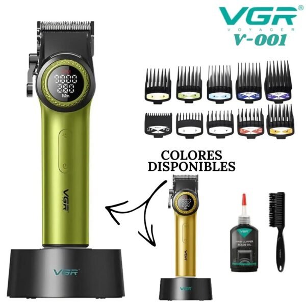 Maquina De Motilar Cortadora De Cabello Inalambrica Profesional Vgr V-001