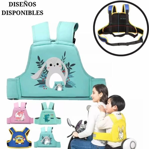 Chaleco Canguro Arnes de Seguridad De Bebe Para Moto