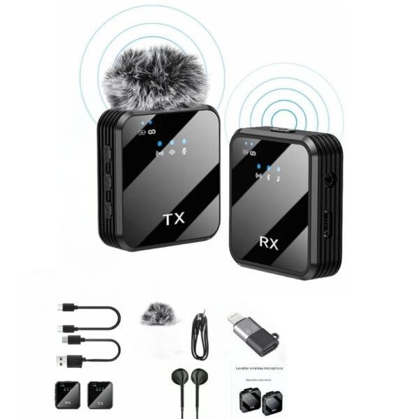 Microfono De Solapa Inalambrico Para Iphone O Android Tipo C