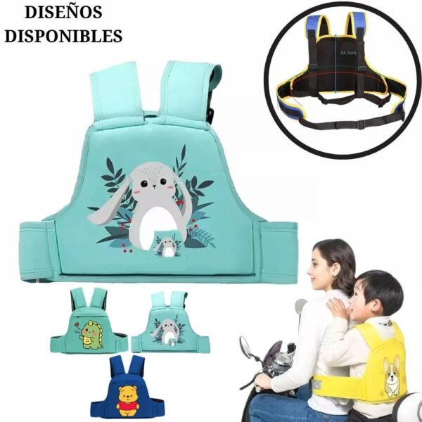 Chaleco Canguro Arnes de Seguridad De Bebe Para Moto