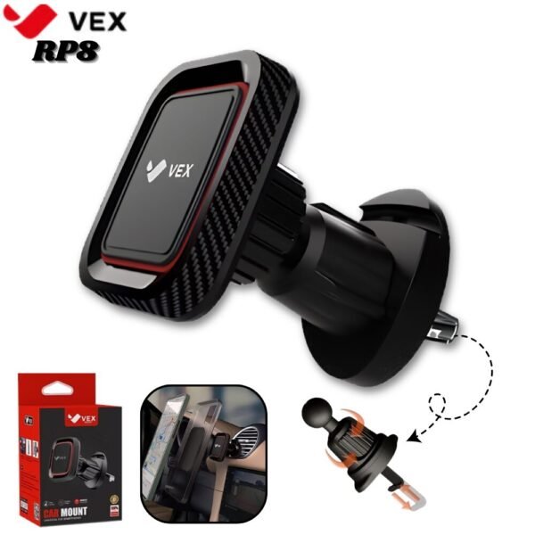 Holder Soporte Magnetico De Celular Para Carro Rejilla De Aire Vex Rp8