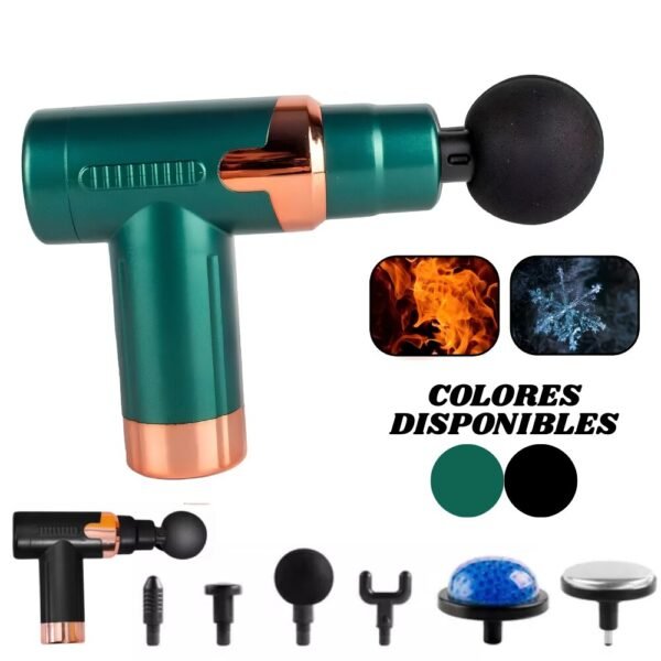 Pistola Masajeador Muscular De Mano Relajante Gun Frio Y Caliente
