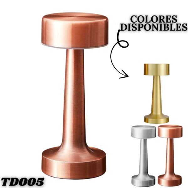 Lampara Led De Mesa Tactil Recargable Minimalista TD005