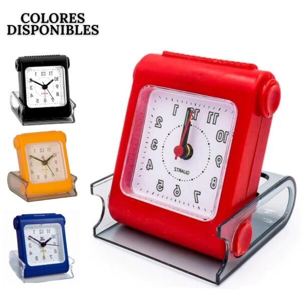 Reloj Despertador De Mesa Analogo Con Alarma Viajero