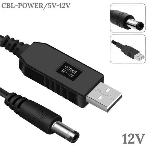 Cable De Poder Adaptador De Voltaje Usb 12v