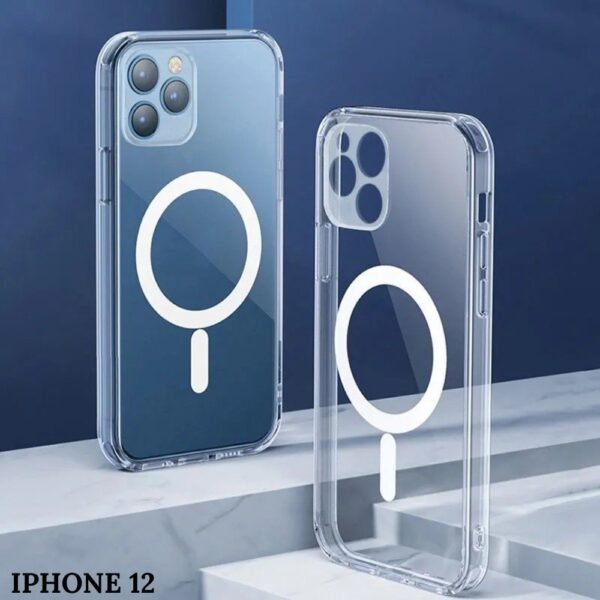 Estuche Para Iphone 12 Magsafe Con Proteccion Camara Transparente