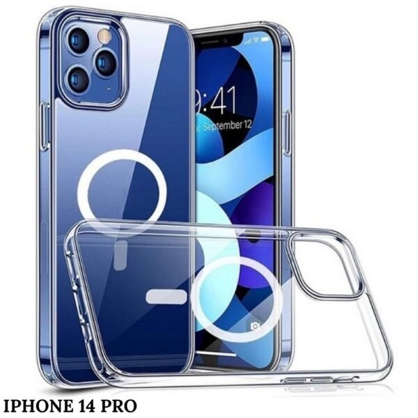 Estuche Para Iphone 14 Pro Magsafe Con Proteccion Camara Transparente
