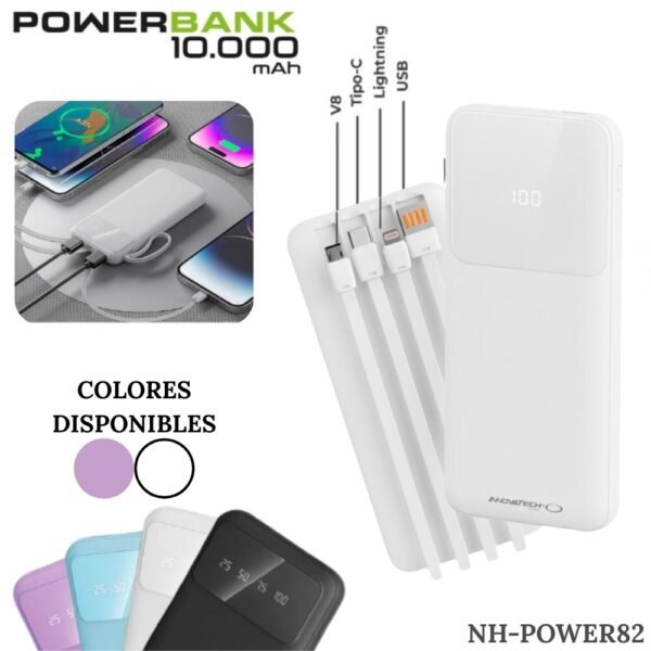 Power Bank Bateria Portatil 10000 Mah Innovatech Carga Rapida