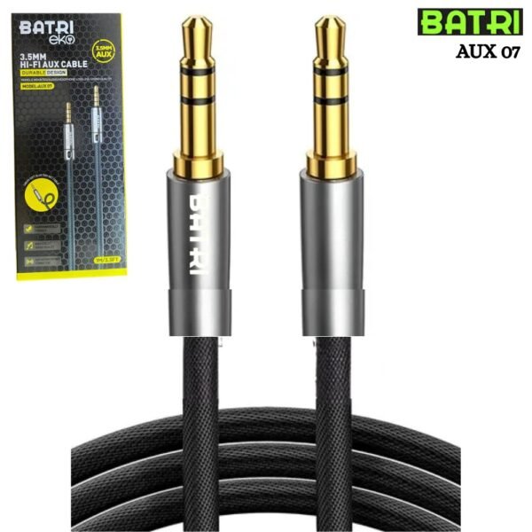 Cable Auxiliar 1 X 1 Estereo Plug 3.5mm Batri Aux 07 1 metro