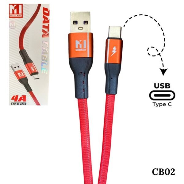 Cable Carga Rapida Acordonado Usb A Tipo C 4 A Alta Calidad MELLO CB02