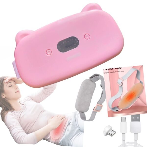 Cinturon Masajeador Termico Recargable Colico y Dolor