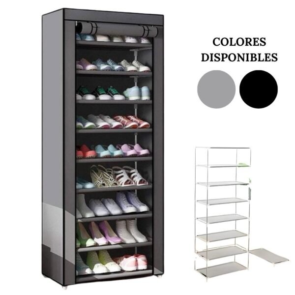 Closet Plegable De Tela Organizador de Zapatos 9 Filas