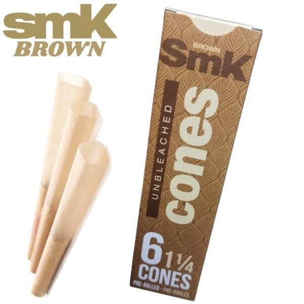 Conos Tubo Papers Smk Brown 1 1/4  X6 Unidades