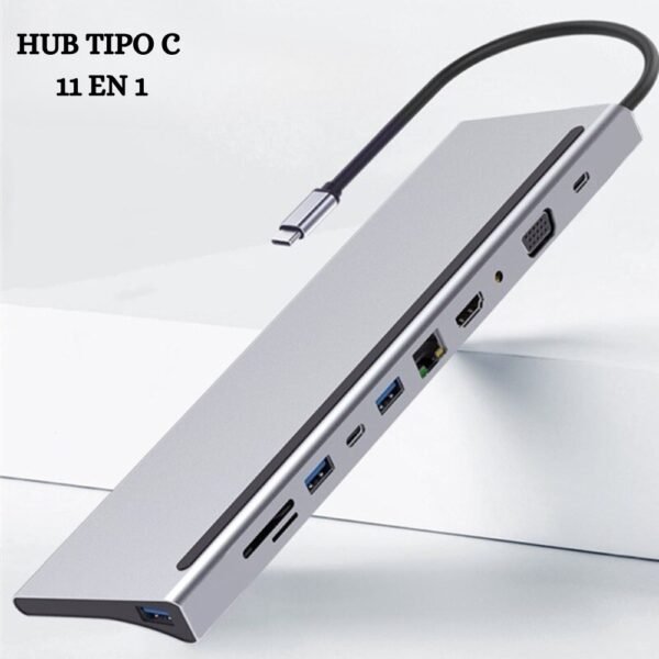 Adaptador Convertidor Multipuerto Hub Tipo C 11 En 1