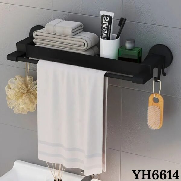 Estante Repisa Soporte De Pared Para Baño Toallero Organizador De Espacio