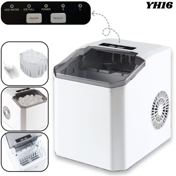 Maquina Fabricadora De Cubos De Hielo Electrica Portatil Yh16