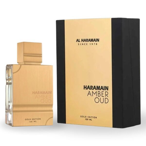 Perfume Al Haramain Amber Oud Gold ORIGINAL Locion 120 Ml
