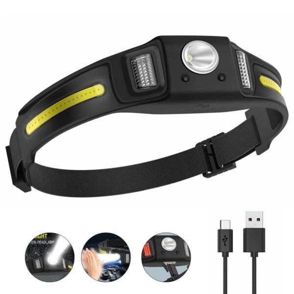 Linterna Minera Frontal Led Recargable Sensor YJ-5832