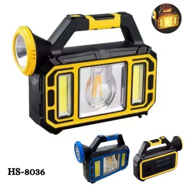Lampara Solar Linterna Led Recargable HS-8036